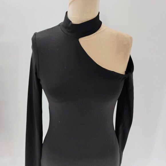 Susana Monaco extreme Cut Out Long Sleeve Dress in Black sold on revolve midi - Picture 11 of 13